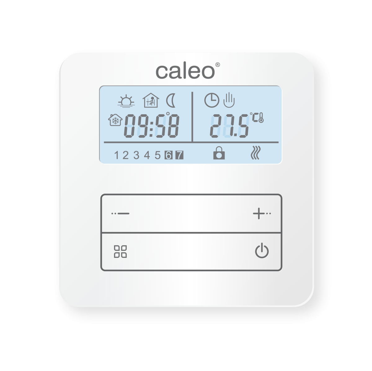 Терморегулятор CALEO С950, накладной, цифровой, программируемый, 3,5 кВт